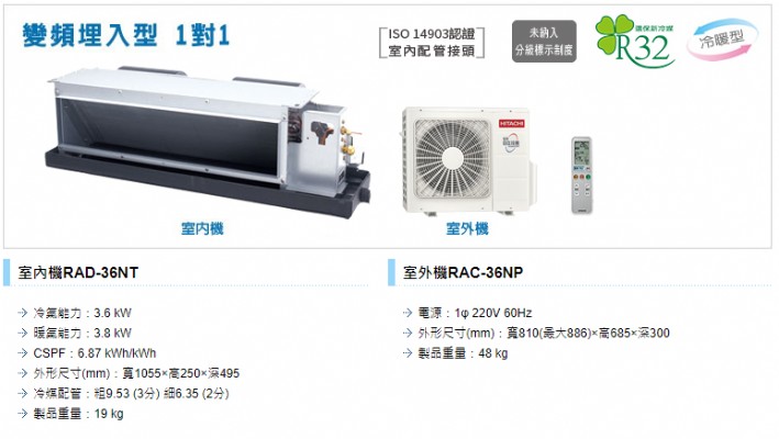 RAD-36NT/RAC-36NP